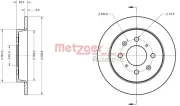 Bremsscheibe METZGER 6110857