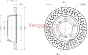 Bremsscheibe Hinterachse METZGER 6110860