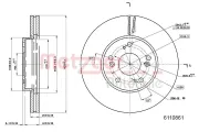 Bremsscheibe METZGER 6110861