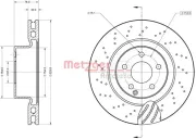 Bremsscheibe METZGER 6110870