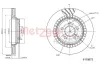 Bremsscheibe Hinterachse METZGER 6110873 Bild Bremsscheibe Hinterachse METZGER 6110873