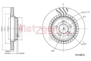 Bremsscheibe METZGER 6110873