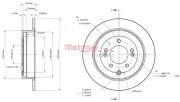 Bremsscheibe METZGER 6110879