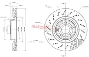 Bremsscheibe METZGER 6110883