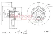 Bremsscheibe Hinterachse METZGER 6110947