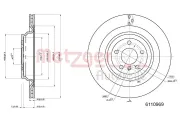 Bremsscheibe METZGER 6110969