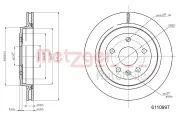 Bremsscheibe Hinterachse METZGER 6110997