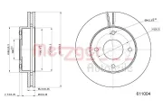 Bremsscheibe METZGER 6111004