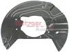 Spritzblech, Bremsscheibe Vorderachse rechts METZGER AUTOTEILE 6115040