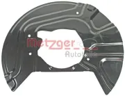 Spritzblech, Bremsscheibe Vorderachse rechts METZGER AUTOTEILE 6115040