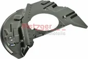 Spritzblech, Bremsscheibe Vorderachse rechts METZGER AUTOTEILE 6115044