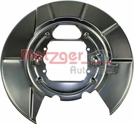 Spritzblech, Bremsscheibe Hinterachse links METZGER AUTOTEILE 6115045