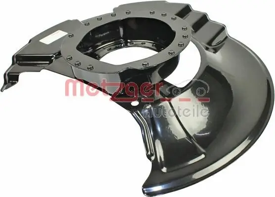 Spritzblech, Bremsscheibe Vorderachse links METZGER AUTOTEILE 6115053