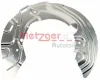 Spritzblech, Bremsscheibe Vorderachse links METZGER AUTOTEILE 6115063
