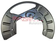 Spritzblech, Bremsscheibe Vorderachse links METZGER AUTOTEILE 6115073