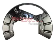 Spritzblech, Bremsscheibe Vorderachse rechts METZGER AUTOTEILE 6115074