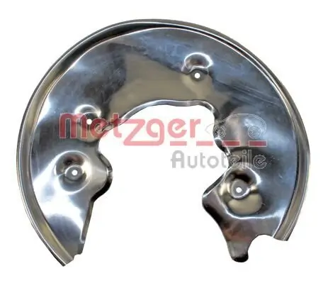 Spritzblech, Bremsscheibe Hinterachse links METZGER AUTOTEILE 6115077