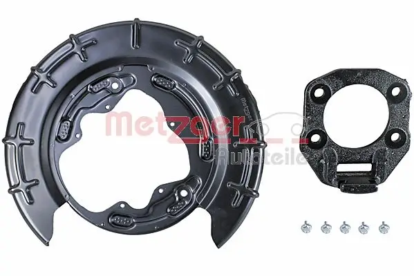 Spritzblech, Bremsscheibe Hinterachse links METZGER AUTOTEILE 6115121