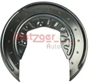 Spritzblech, Bremsscheibe Hinterachse links METZGER AUTOTEILE 6115123