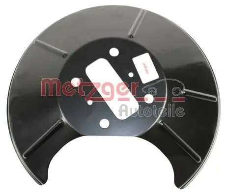 Spritzblech, Bremsscheibe Hinterachse links METZGER AUTOTEILE 6115147
