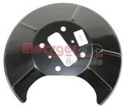 Spritzblech, Bremsscheibe Hinterachse links METZGER AUTOTEILE 6115147
