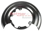 Spritzblech, Bremsscheibe Hinterachse links METZGER AUTOTEILE 6115157