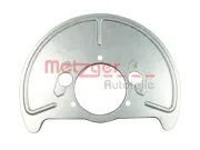 Spritzblech, Bremsscheibe Vorderachse rechts METZGER AUTOTEILE 6115164