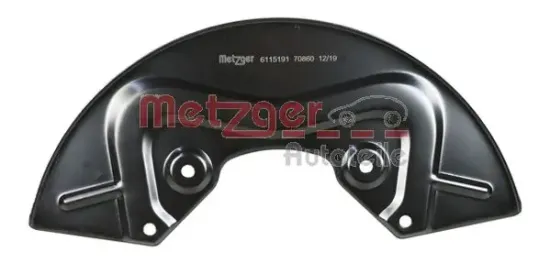 Spritzblech, Bremsscheibe Vorderachse links Vorderachse rechts METZGER AUTOTEILE 6115191 Bild Spritzblech, Bremsscheibe Vorderachse links Vorderachse rechts METZGER AUTOTEILE 6115191
