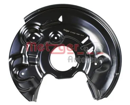 Spritzblech, Bremsscheibe Hinterachse rechts METZGER AUTOTEILE 6115208 Bild Spritzblech, Bremsscheibe Hinterachse rechts METZGER AUTOTEILE 6115208