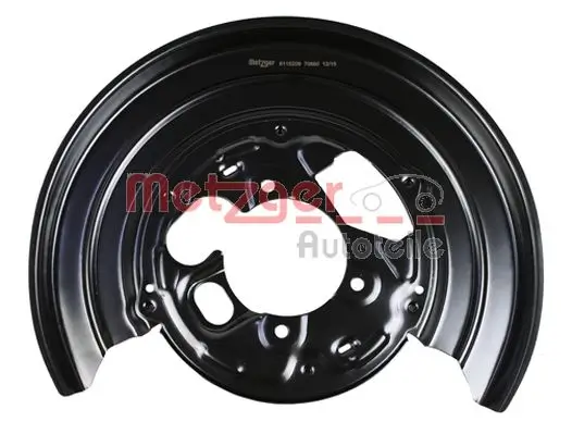 Spritzblech, Bremsscheibe Hinterachse links METZGER AUTOTEILE 6115209 Bild Spritzblech, Bremsscheibe Hinterachse links METZGER AUTOTEILE 6115209