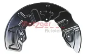 Spritzblech, Bremsscheibe Vorderachse rechts METZGER AUTOTEILE 6115226