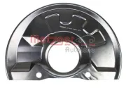 Spritzblech, Bremsscheibe Vorderachse links METZGER AUTOTEILE 6115237