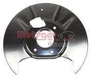 Spritzblech, Bremsscheibe Hinterachse rechts METZGER AUTOTEILE 6115266