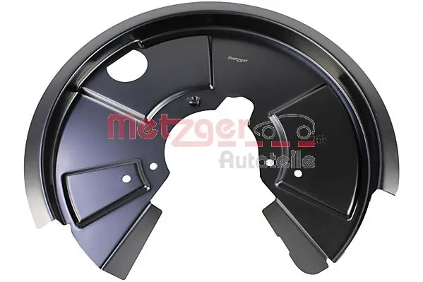 Spritzblech, Bremsscheibe Hinterachse links METZGER AUTOTEILE 6115305