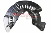 Spritzblech, Bremsscheibe Vorderachse rechts METZGER AUTOTEILE 6115350