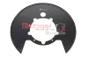 Spritzblech, Bremsscheibe Hinterachse links Hinterachse rechts METZGER AUTOTEILE 6115501