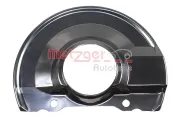 Spritzblech, Bremsscheibe Vorderachse links METZGER AUTOTEILE 6115515