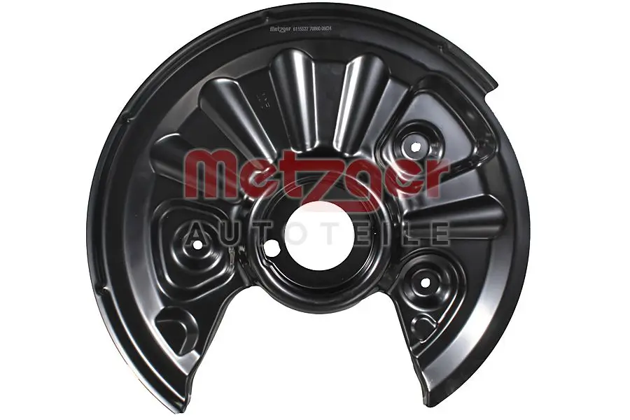 Spritzblech, Bremsscheibe Hinterachse links METZGER AUTOTEILE 6115537