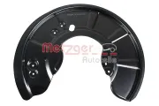 Spritzblech, Bremsscheibe Vorderachse links METZGER AUTOTEILE 6115553