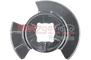 Spritzblech, Bremsscheibe Hinterachse links METZGER AUTOTEILE 6115555