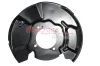 Spritzblech, Bremsscheibe Vorderachse links METZGER AUTOTEILE 6115571
