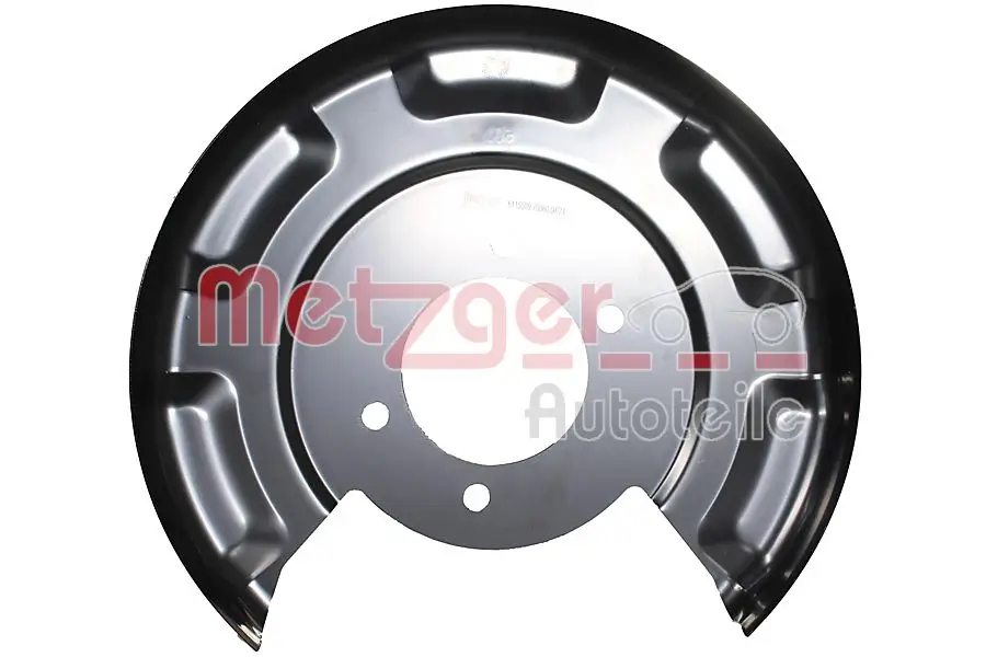 Spritzblech, Bremsscheibe Hinterachse links METZGER AUTOTEILE 6115589