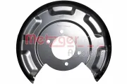 Spritzblech, Bremsscheibe Hinterachse rechts METZGER AUTOTEILE 6115590