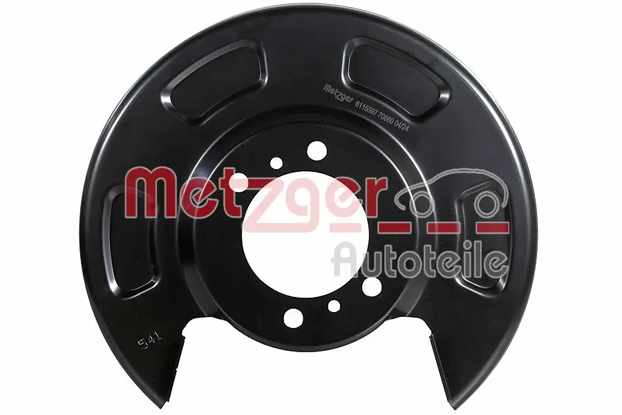 Spritzblech, Bremsscheibe Hinterachse links METZGER AUTOTEILE 6115597
