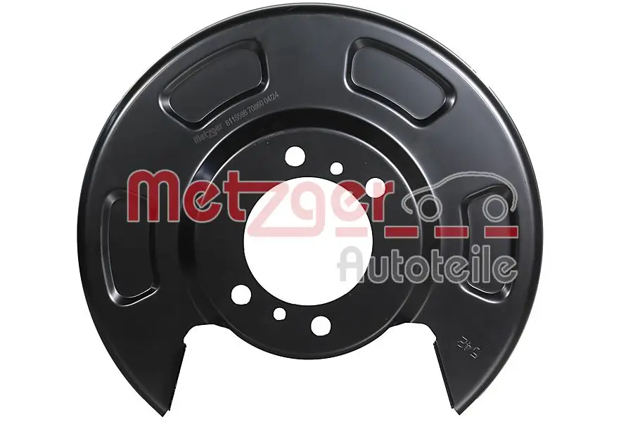 Spritzblech, Bremsscheibe Hinterachse rechts METZGER AUTOTEILE 6115598