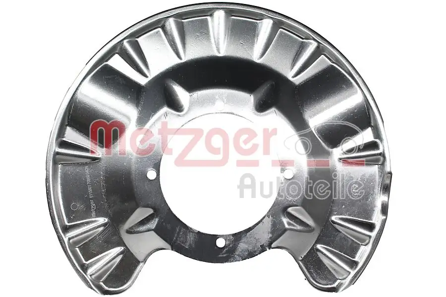 Spritzblech, Bremsscheibe Hinterachse links METZGER AUTOTEILE 6115601