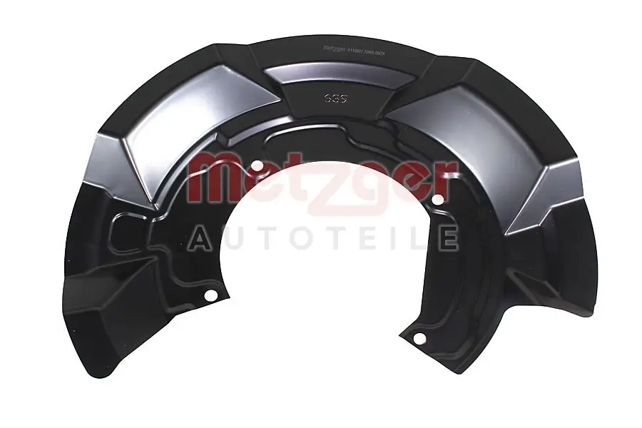 Spritzblech, Bremsscheibe Vorderachse links METZGER AUTOTEILE 6115607