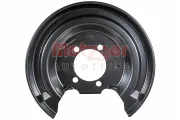 Spritzblech, Bremsscheibe Hinterachse links METZGER AUTOTEILE 6115609