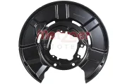 Spritzblech, Bremsscheibe Hinterachse links METZGER AUTOTEILE 6115613