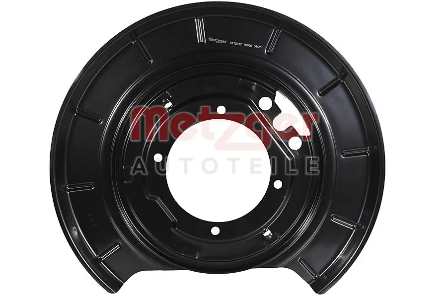 Spritzblech, Bremsscheibe Hinterachse links METZGER AUTOTEILE 6115617